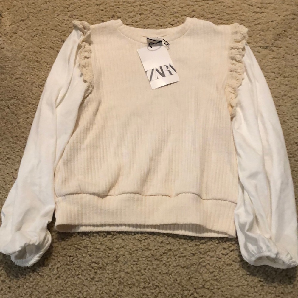 Zara girls long sleeve shirt / sweater